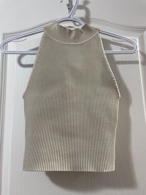Aritzia Babaton Sculpt Knit Mock Neck Tank Top
